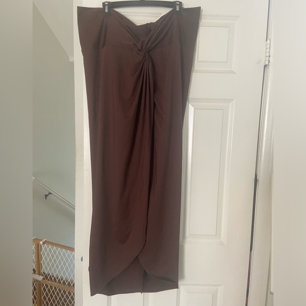 SKIMS swim coverup skirt